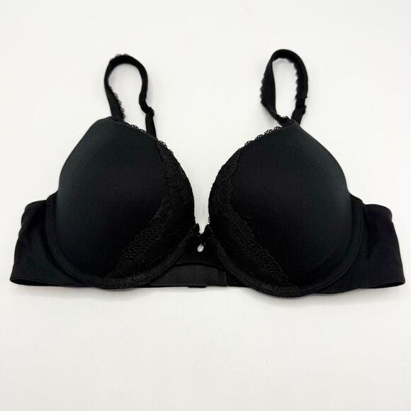 Victoria’s Secret Black Padded Perfect Coverage Bra - US 34B - Picture 2 of 8
